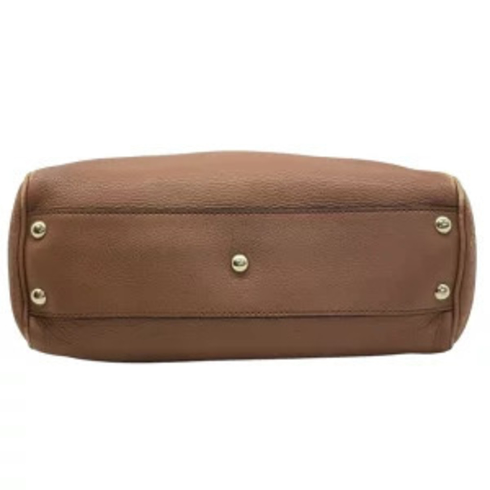 Gucci Bamboo 2way Shoulder Bag Leather Brown